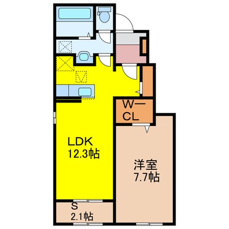 愛野駅 徒歩44分 1階の物件間取画像